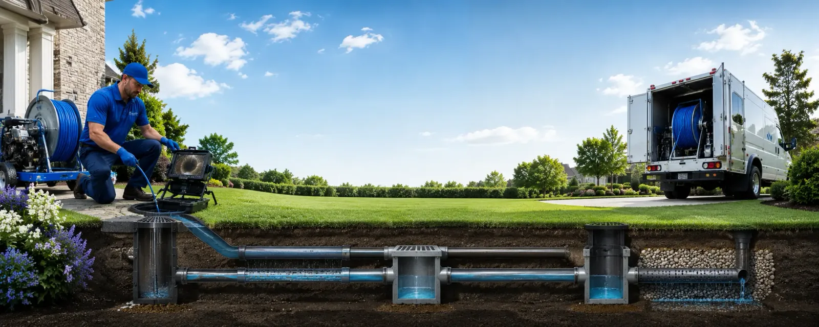 Outdoor drain cleaning information for Knightsville, IN